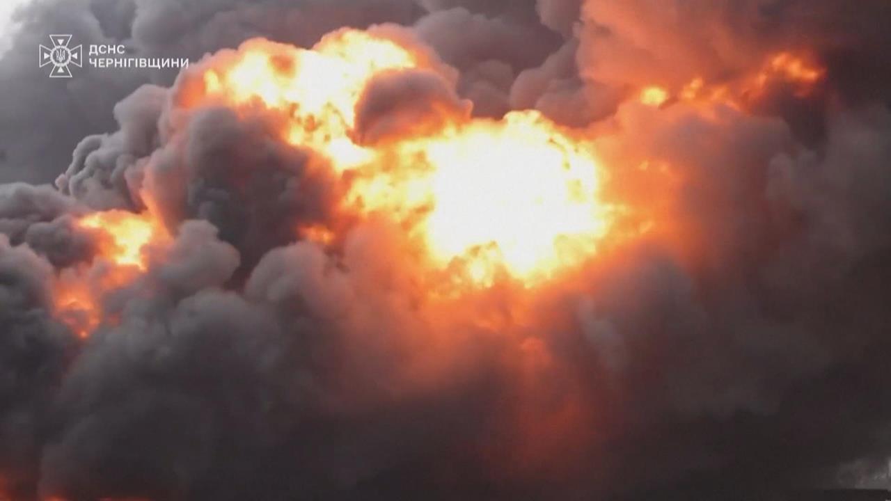 俄軍出動至少183架無人機　轟炸烏克蘭儲油槽