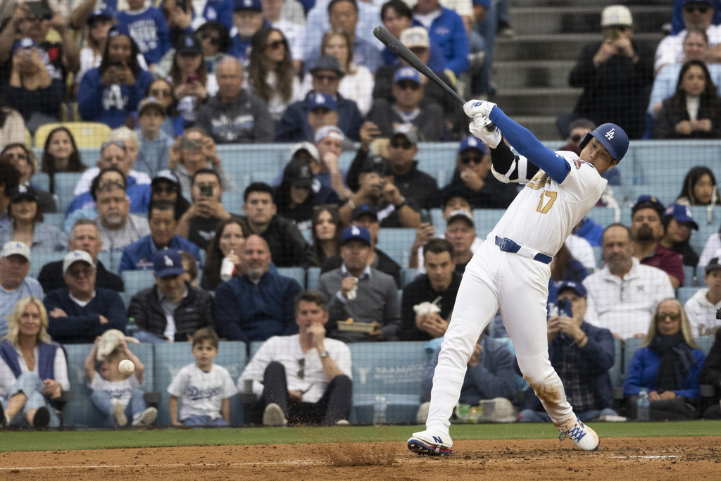 MLB(影)／大谷翔平開季火燙3戰2轟　道奇主帥盛讚：他從來不會讓人失望