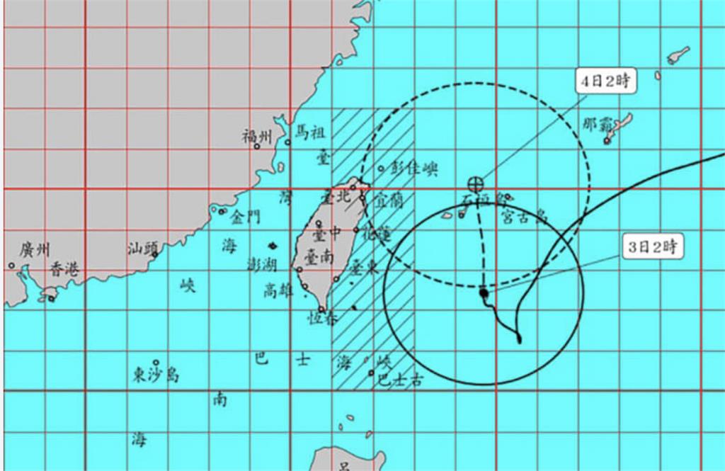 快新聞 / 颱風軒嵐諾逼近 氣象局3日清晨2時30分發陸警