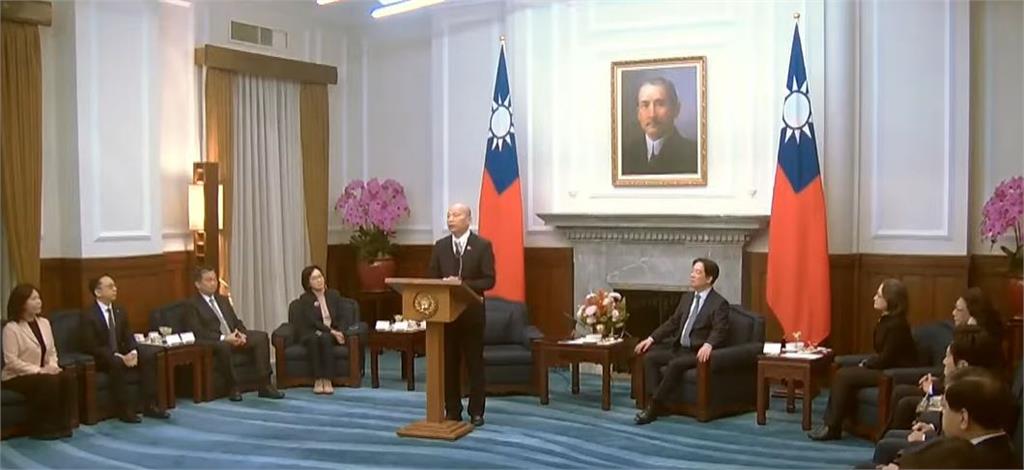 韓國瑜率團赴美慶賀川普就職　正副總統接見慶賀團