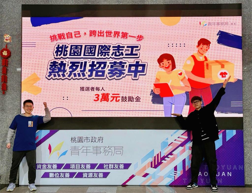 桃園青年局國際志工隊即起至3/28開放報名　獲選可拿3萬獎勵金