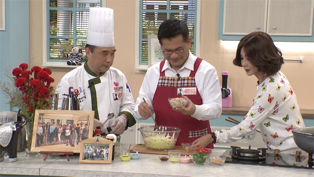 林佳龍帶拿手菜上美食節目 宣傳台灣之美