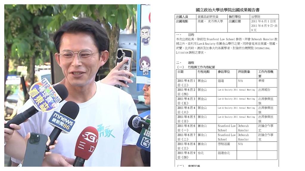 快新聞／四叉貓爆黃國昌「公費爽出國9天只繳305字心得」　網酸︰真有本事