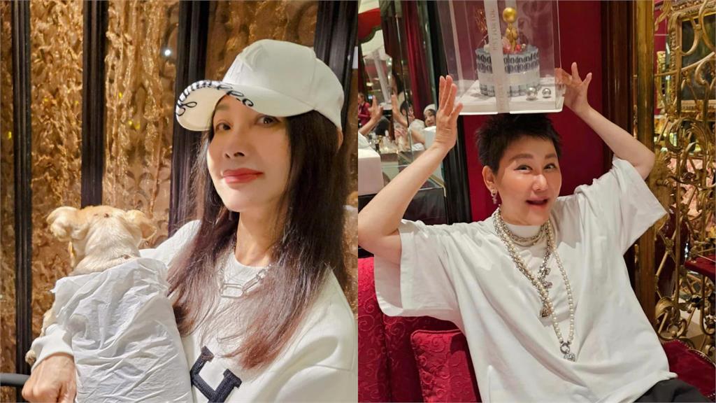 陳美鳳、藍心湄「羅馬閨密遊」！網見「鈔」狂生日蛋糕歪樓：「豪」無人性