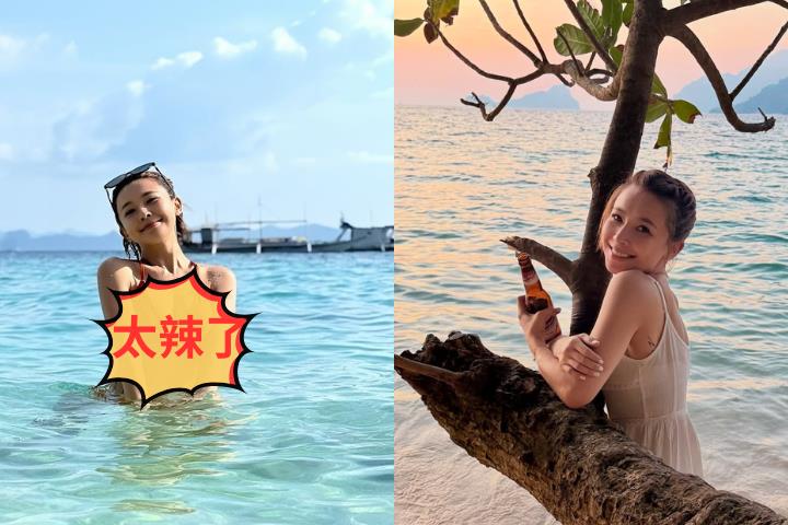 吳婉君海島曬辣照宣告「滿血復活」!療癒笑容+濕髮比基尼網友全暴動