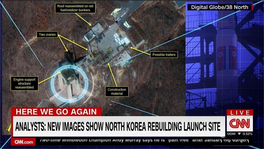 北朝鮮傳重建飛彈發射場 川普：非常失望
