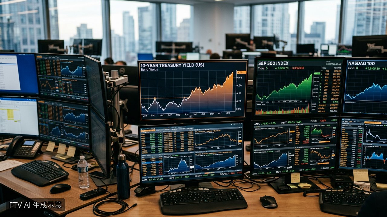 美10年期公債殖利率衝4.85% 創2023年11月來新高