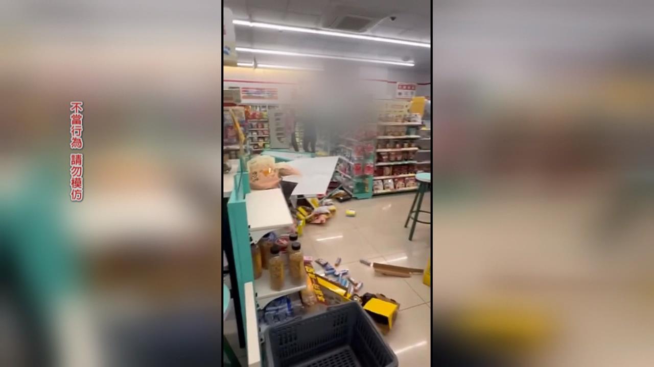 太失控! 彰化男疑酒後心情差 大暴走鬧超商