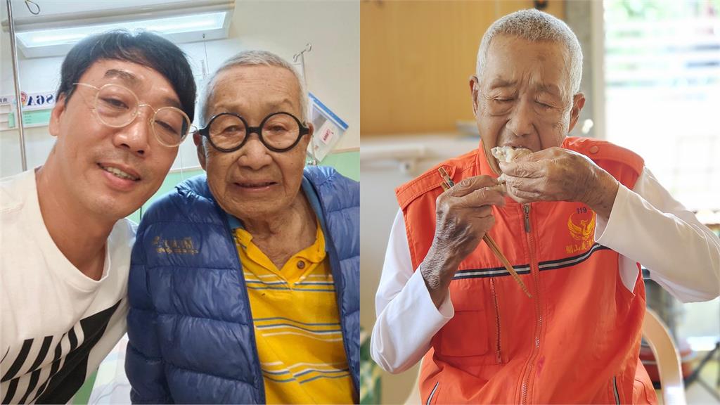 88歲國寶級藝人脫線出院模樣曝光！大嗑豬腳麵線報平安：我「勁」好