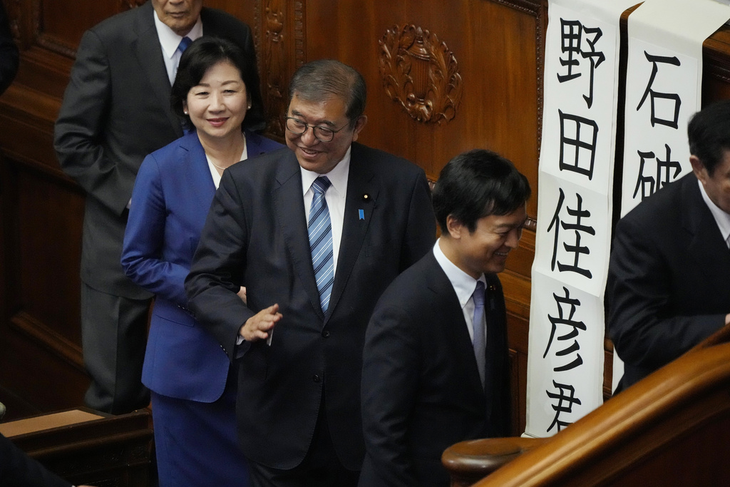 日本國會首相指名選舉　石破茂險勝守住大位