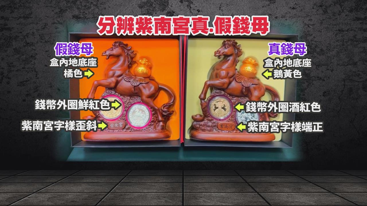 紫南宮「馬年錢母」爆仿冒！ 網售盜版警抄倉庫逮2嫌