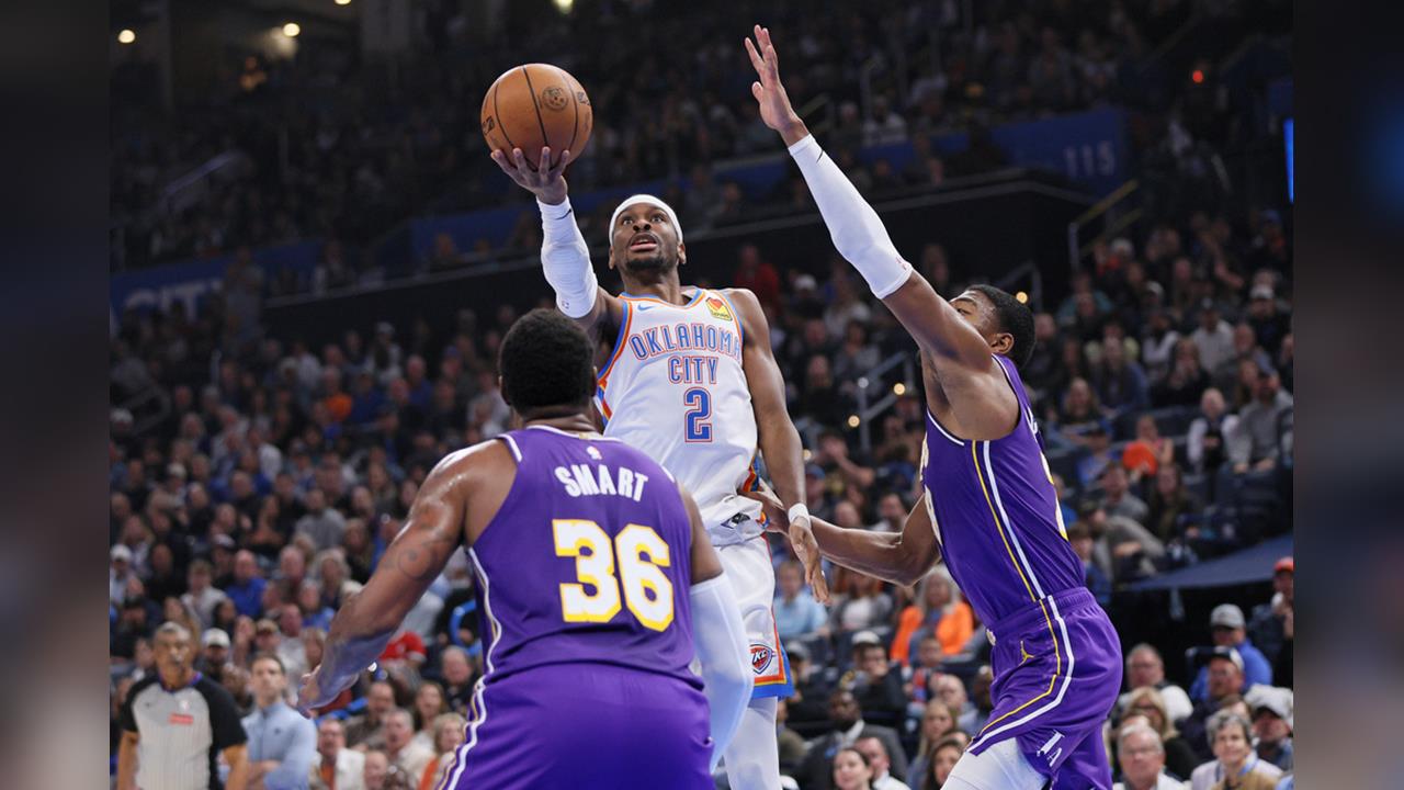 NBA(影)／SGA太強悍不用打滿全場就30分！衛冕軍大勝湖人拿下4連勝