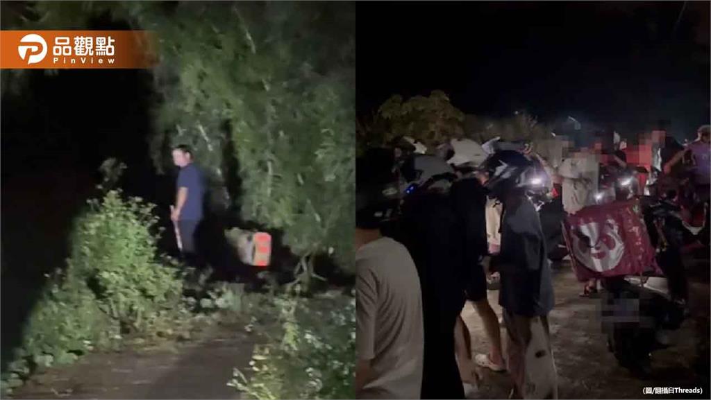 深夜撒冥紙嚇壞大學生！怪男持遺照遭包圍