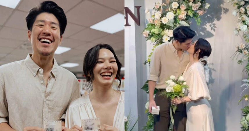 愛情長跑9年！混血女神紀培慧甜嫁導演男友：未來我們都有彼此
