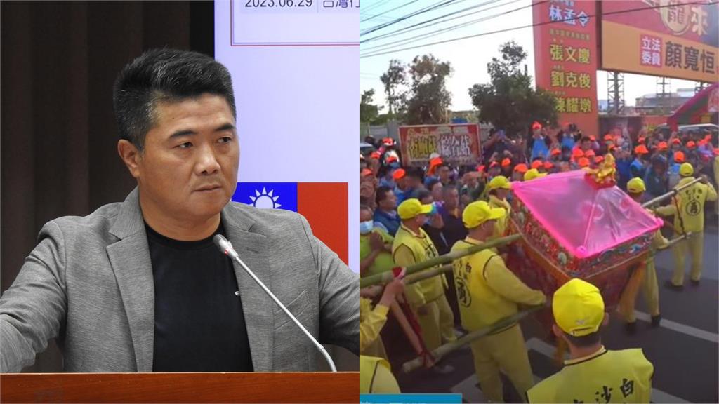 昔被白沙屯媽繞道「又被表弟號召罷免」！顏寬恒跪地拜媽祖「籲1事」畫面流出