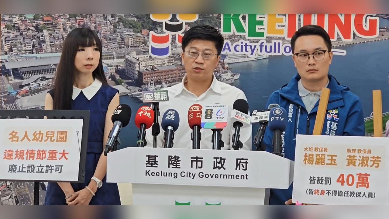 基隆幼兒園虐童遭廢照！6人移送 負責人挨罰84萬