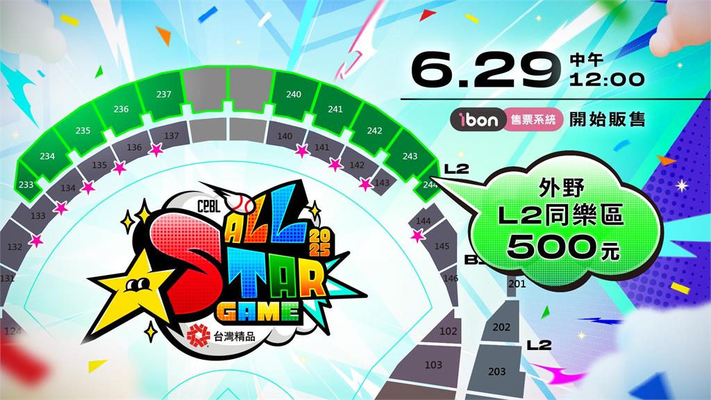 中職/明星賽超夯7萬張門票完售 聯盟加開外野L2同樂區售票資訊一次看