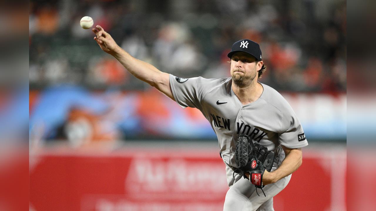 MLB(影)／35歲賽揚王牌柯爾K功力了得！穿洋基球衣三振數超越火箭人紀錄
