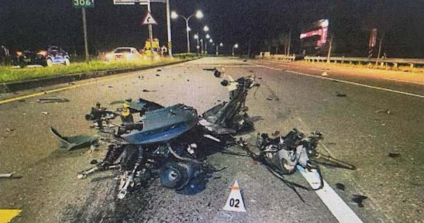台南官田驚悚車禍！汽車撞飛重機電車釀1死2傷　肇逃犯棄車落跑