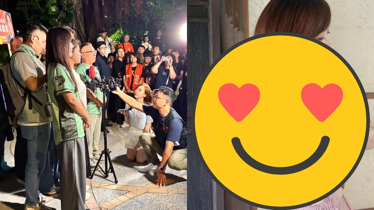 採訪沈伯洋「跪地太敬業」暴紅！民視正妹主播「裸背亮眼曝光」網秒尖叫：太辣了