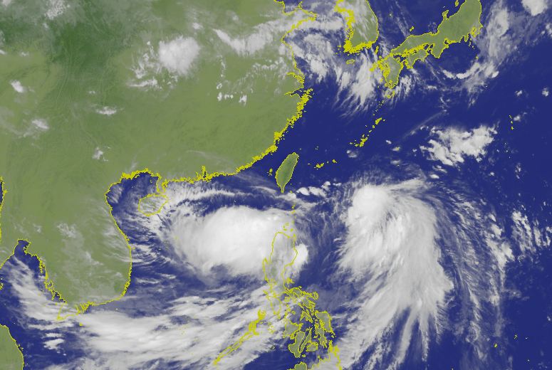 颱風丹娜絲分裂為二 氣象局不排除雙颱襲台