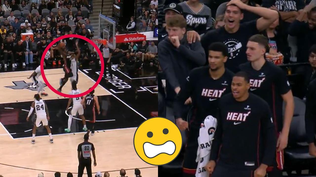 NBA(影)/少林武功蓋天下?熱火球星「殘暴劈扣」全場傻了 文班亞馬慘成苦主