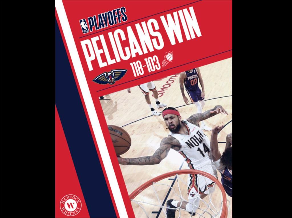 NBA/殷格拉姆連3戰得30分 鵜鶘季後賽扳平太陽