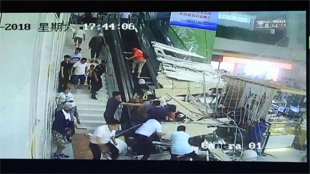 中國華山景區意外 天花板裝飾崩塌9人傷