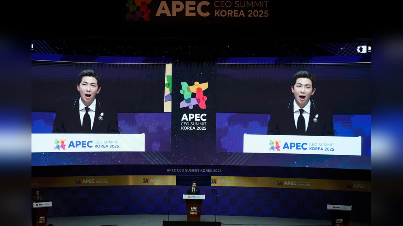 BTS隊長RM登APEC演說 以韓式拌飯喻K-POP融合多元