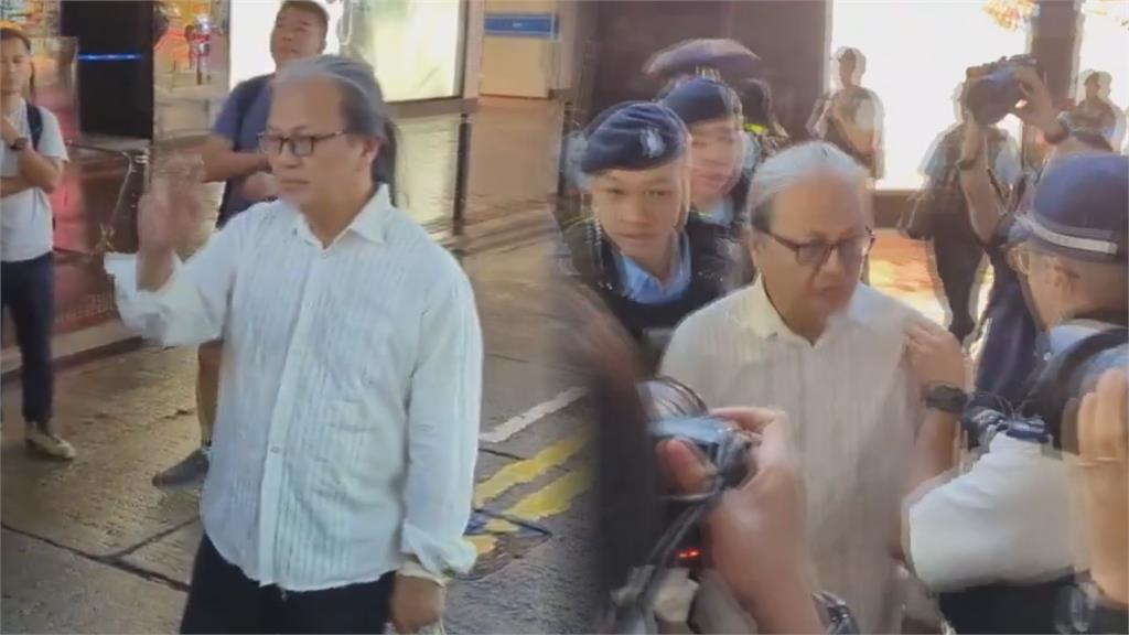 連白紙都沒拿！香港藝術家朝空氣比劃「8964」　下秒遭警包圍逮捕