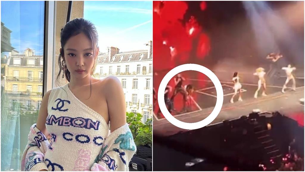 Jennie演唱會爆意外!疑耳機漏電「痛到彎腰」5秒畫面曝光