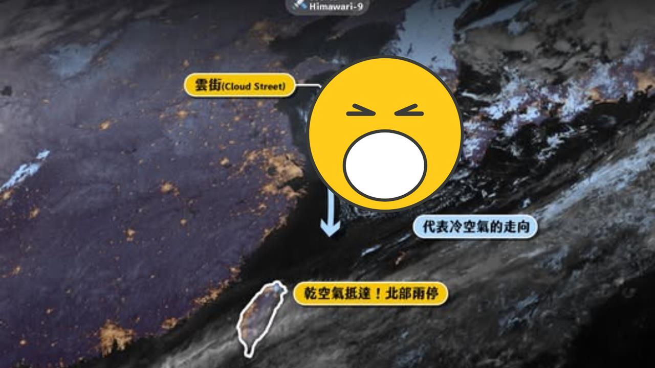 藍色「雲街」出現了!氣象粉專曝「1圖」看懂冷空氣強度:冷到週五