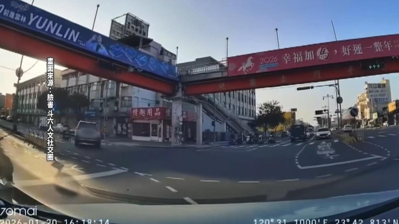 雲林、南投驚險畫面！　未禮讓行人險釀禍