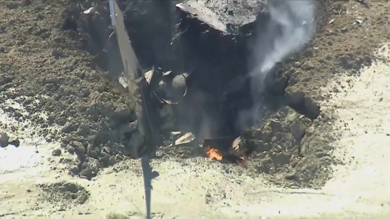 美空軍雷鳥中隊F-16訓練時墜毀 飛行員彈射脫險