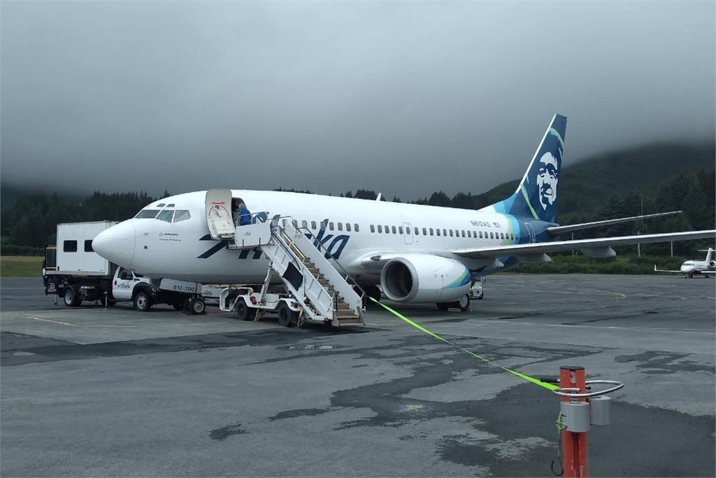 快新聞／飛機撞上鹿！美國阿拉斯加1波音737起落架受損　機場被迫關閉一整天