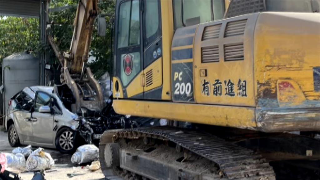 移民署查緝逃逸移工遭攻擊　雇主開怪手砸爛偵防車