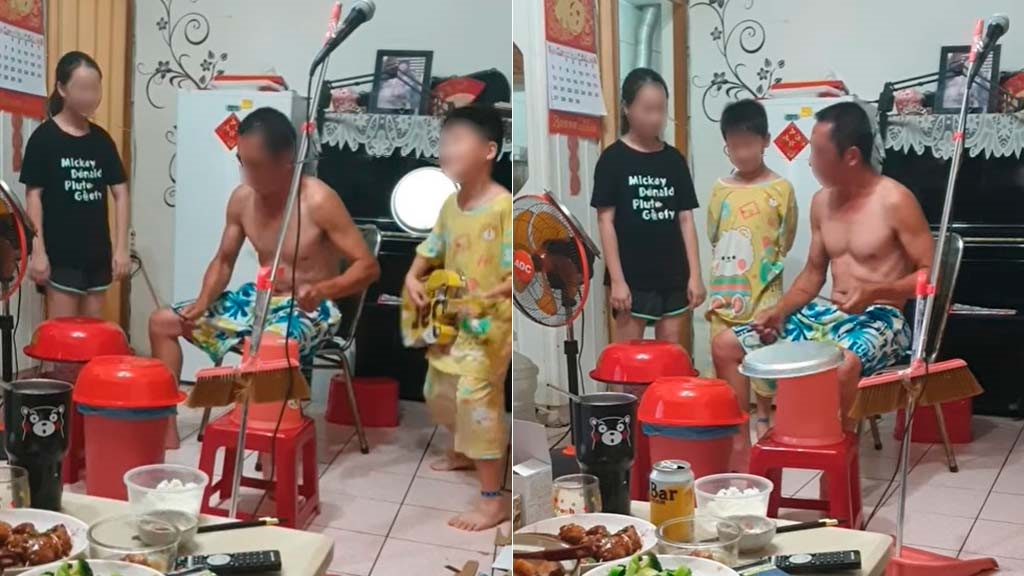 整個客廳都是我的演奏會!宅在家DIY樂器父子組團high翻天 網讚:被疫情耽誤的明星