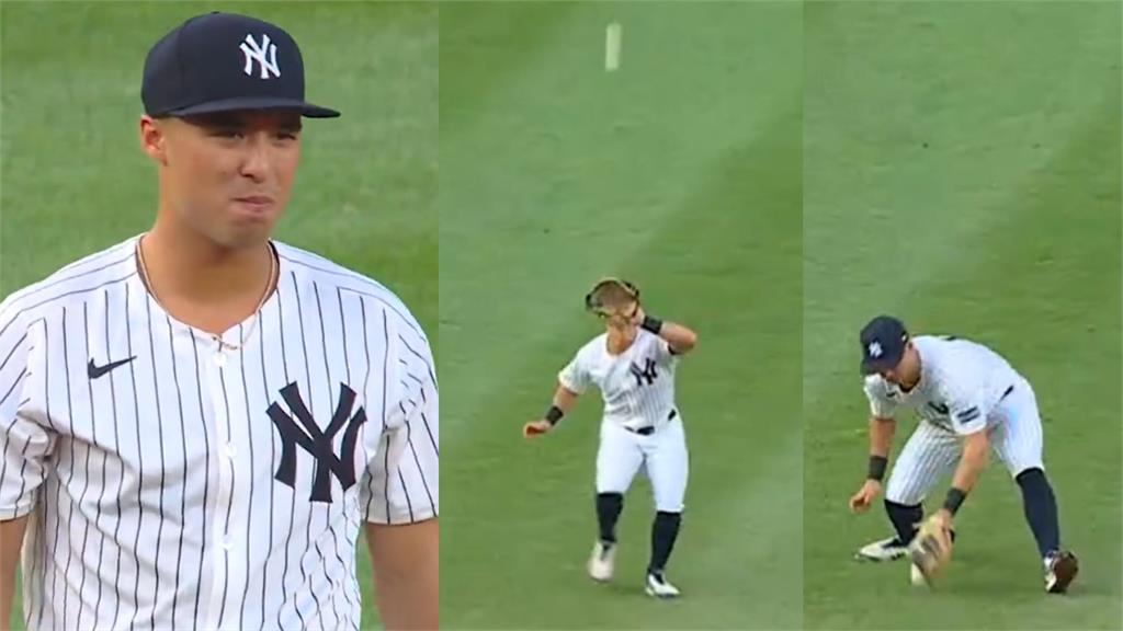 MLB(影)/美國江坤宇!洋基沃爾皮游擊飛球故意落地 頑皮抓雙殺被裁判拉正