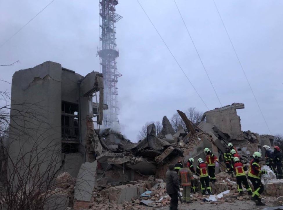 快新聞／烏克蘭電視塔遭炸釀9死9傷　澤倫斯基將對美國會發表談話
