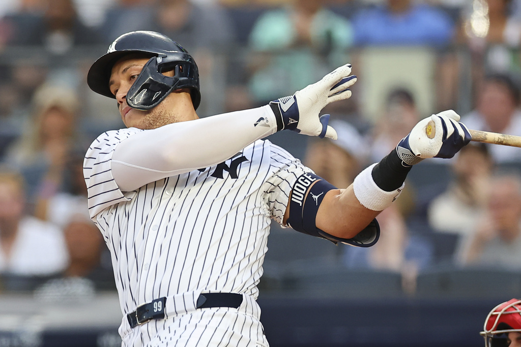 MLB(影)/MVP爭奪戰有變數!法官手肘不適進傷兵名單洋基戰績拉警報