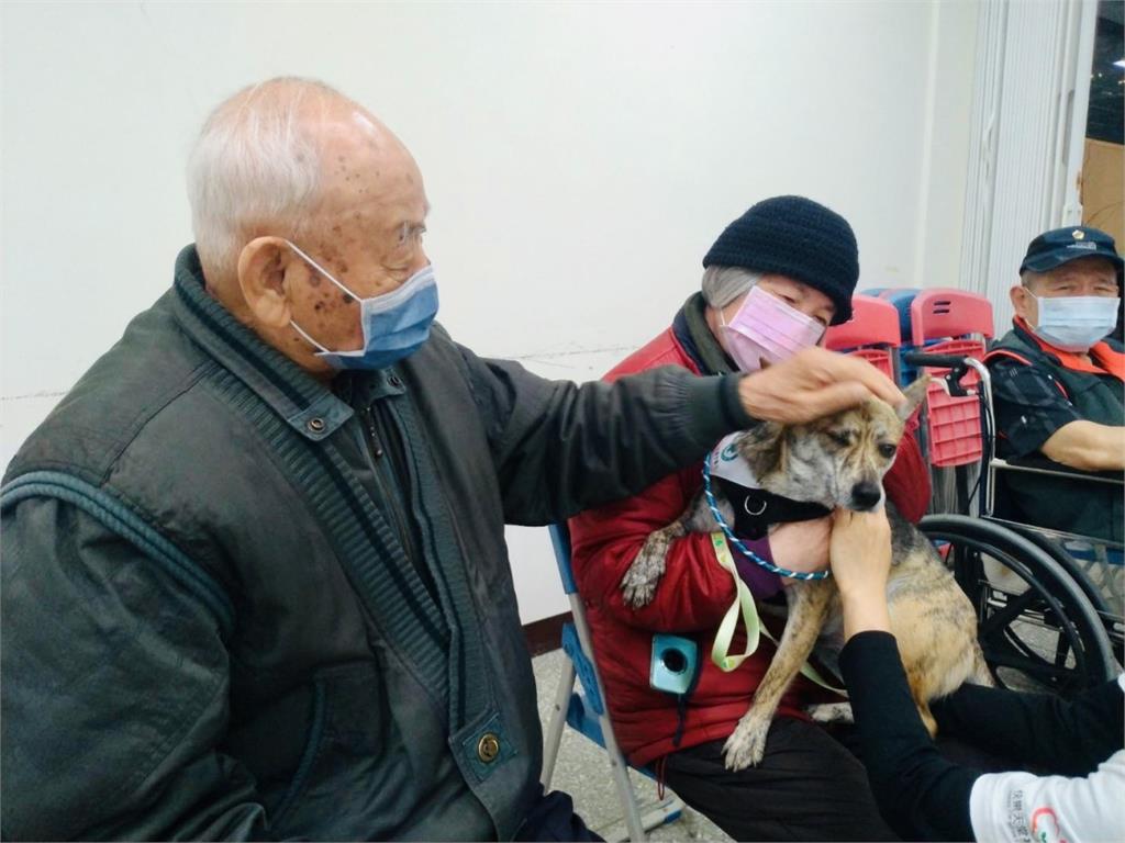 八德榮家辦理動物輔助治療 增進感官刺激暖心相「癒」