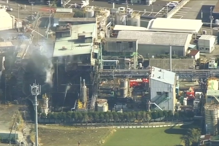 日本靜岡縣化學工廠爆炸 1死11人輕重傷