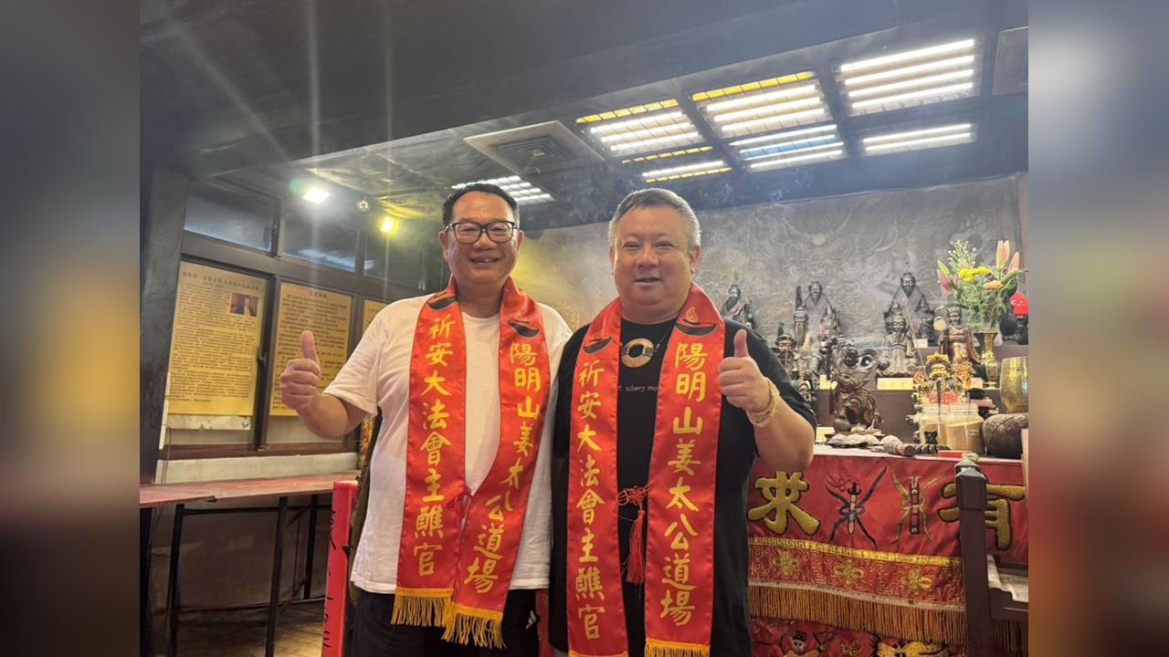 姜太公七星燈祈福加持！科技大老宣明智清醒康復中