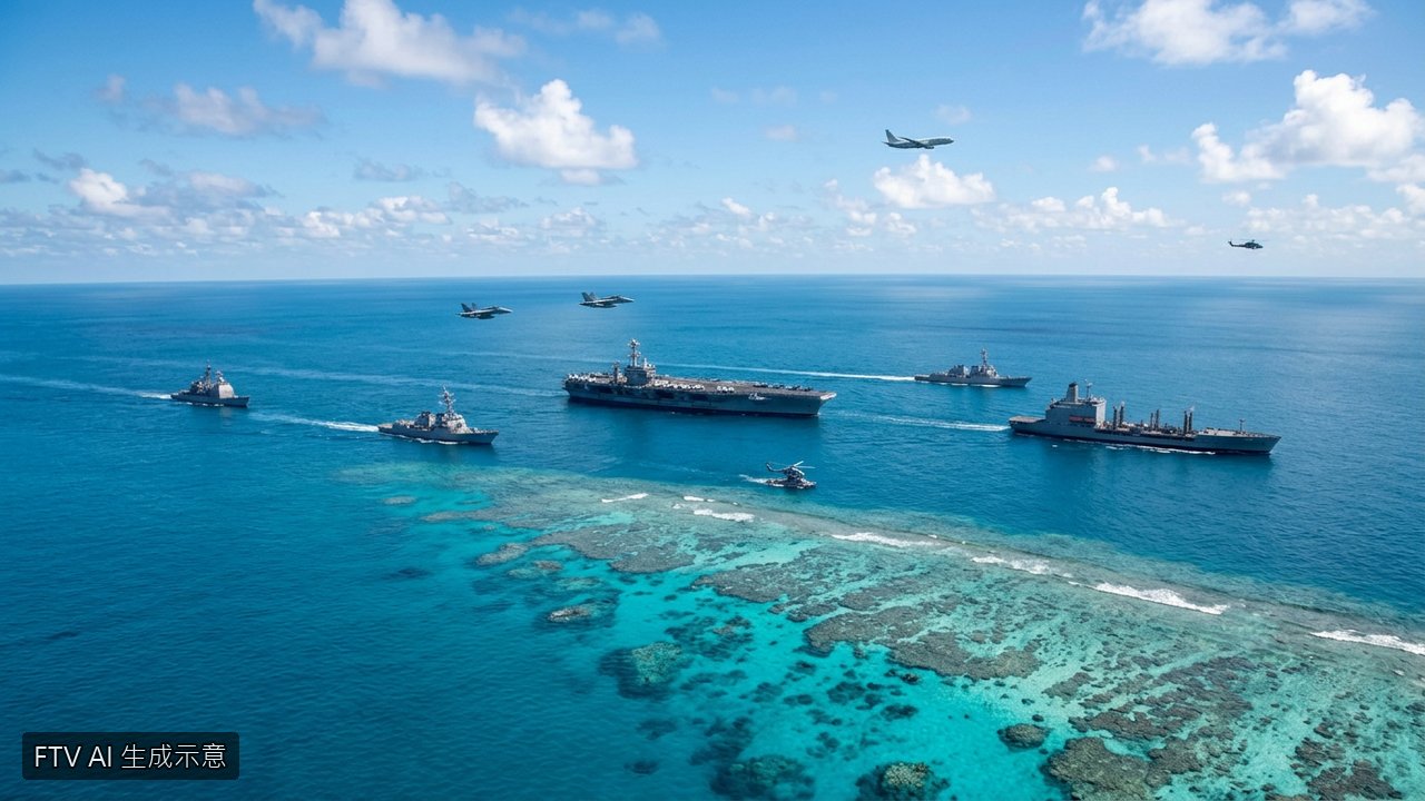 南海主權爭端升溫！中國軍方於黃岩島周邊海空聯合演訓