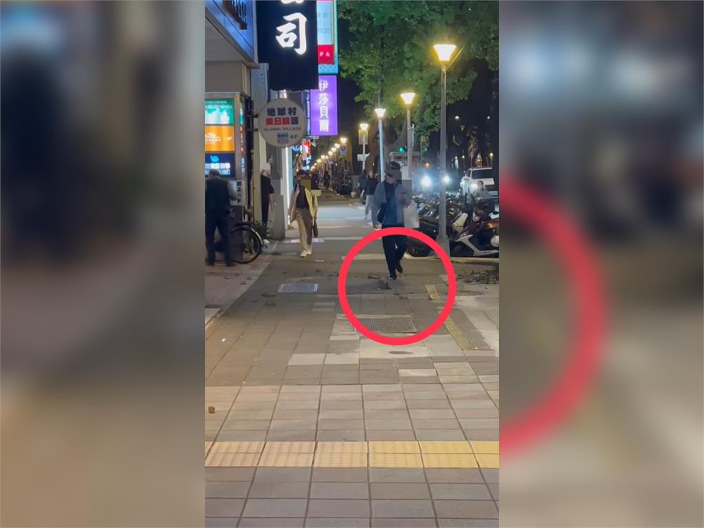 快新聞／驚！北市中山區大樓突「天降落石」　路人怒：砸到會死翹翹
