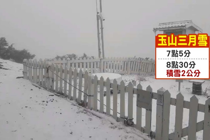 強烈冷氣團來襲！ 今玉山下雪 未來三天急凍
