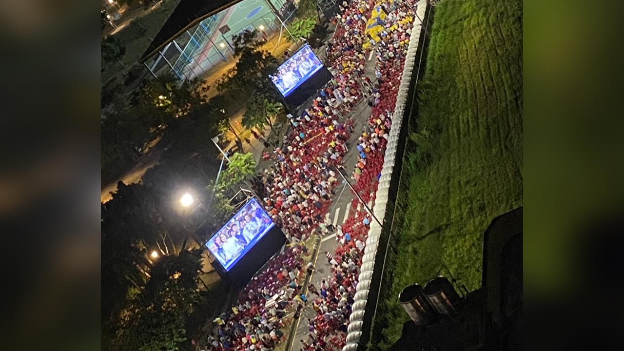 快新聞／現場破2萬人？柯志恩岡山造勢空拍照曝光　盧秀燕致詞台下「椅子比人多」