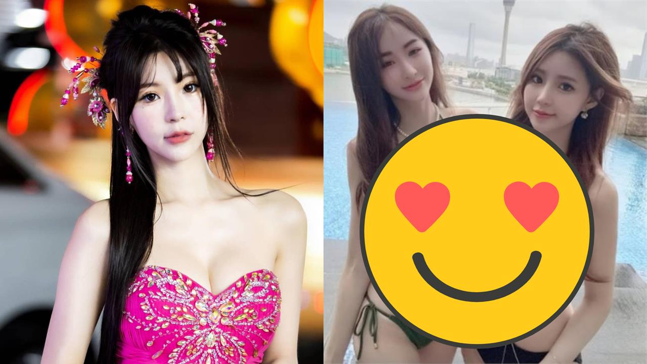 泳池2辣妹「深V裂到腰」竟是兩大最美禮生！「超兇合體」掀網暴動：真香