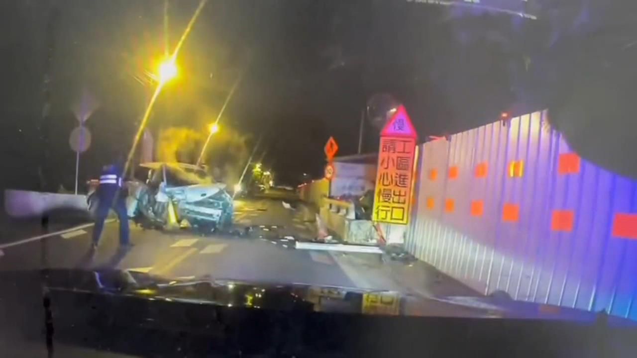 桃園深夜警匪追逐!詐騙車手狂飆7公里自撞橋墩下場慘