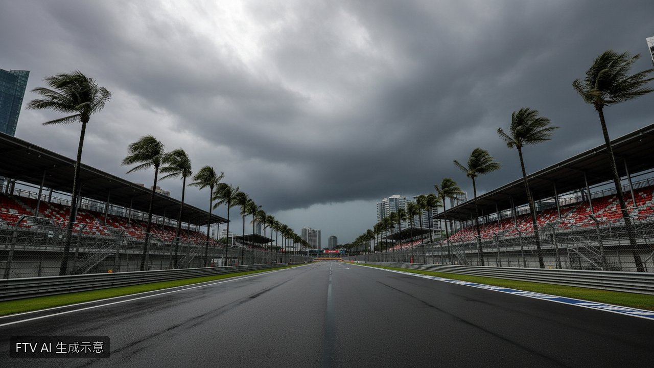 閃電威脅！F1邁阿密大獎賽提前3小時開跑　確保賽事安全